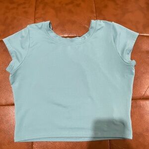 Bombshell Sportswear Teal Cropped Top